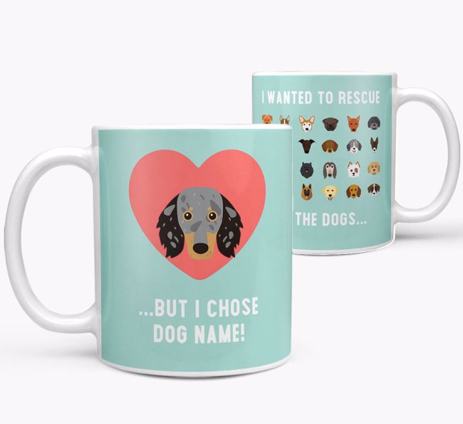 'Rescue All The Dogs' - Personalised {breedFullName} Mug